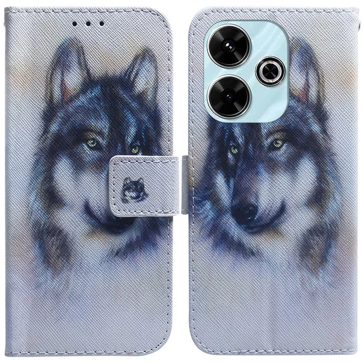For Xiaomi Redmi 13 5G / 13 4G / Poco M6 4G Case Pattern Print Leather Wallet Phone Cover