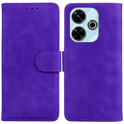 For Xiaomi Redmi 13 5G / 13 4G / Poco M6 4G Case Solid Color Leather Wallet Phone Cover