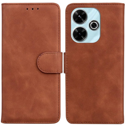 For Xiaomi Redmi 13 5G / 13 4G / Poco M6 4G Case Solid Color Leather Wallet Phone Cover
