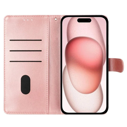 For iPhone 16 Plus Case Butterfly Flower Imprint Wallet Leather Phone Cover with Stand