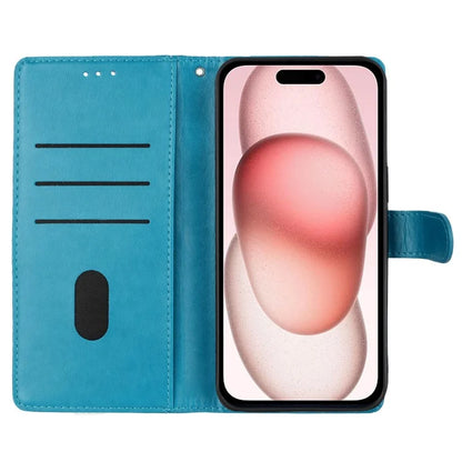 For iPhone 16 Plus Case Butterfly Flower Imprint Wallet Leather Phone Cover with Stand