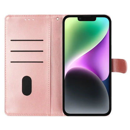 For iPhone 13 Case Butterfly Floral Imprint Leather Wallet Phone Cover with Strap