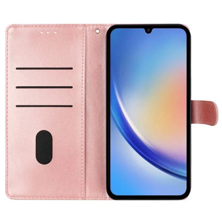 For Samsung Galaxy A14 5G Phone Case Butterfly Floral Imprint Leather Flip Cover with Wallet