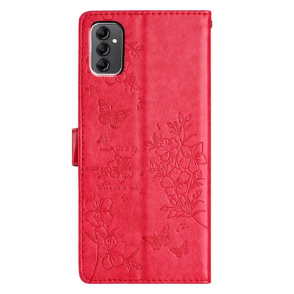 For Samsung Galaxy A14 5G Phone Case Butterfly Floral Imprint Leather Flip Cover with Wallet