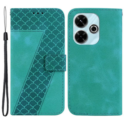 For Xiaomi Redmi 13 5G / 13 4G / Poco M6 4G Case 7-Shaped Pattern Leather Protection Phone Cover