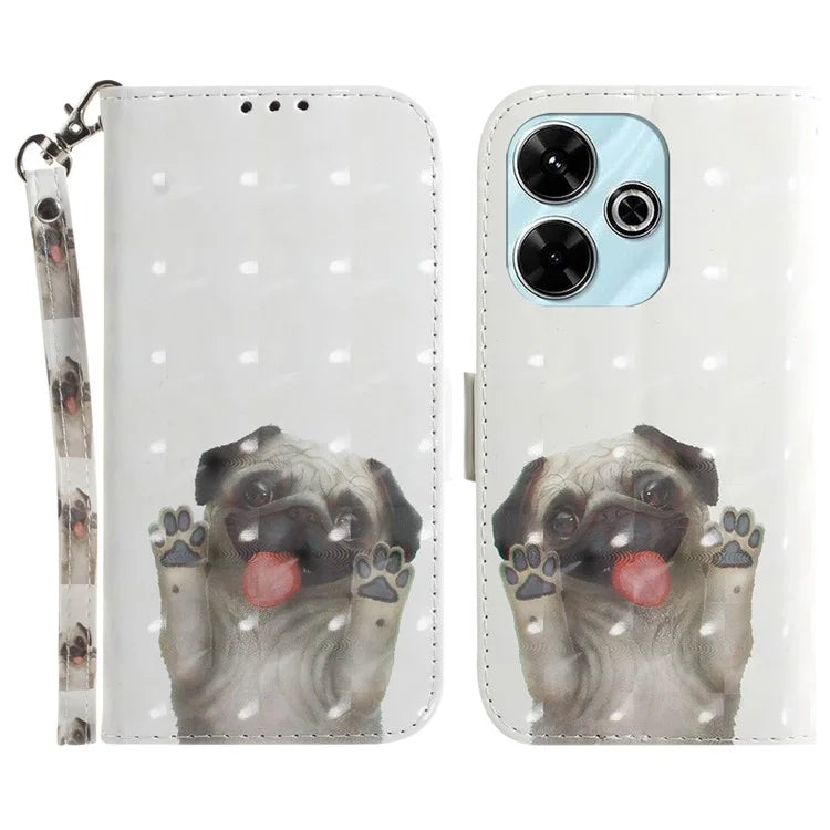 For Xiaomi Redmi 13 5G / 13 4G / Poco M6 4G Case Stylish Pattern Leather Wallet Stand Phone Cover
