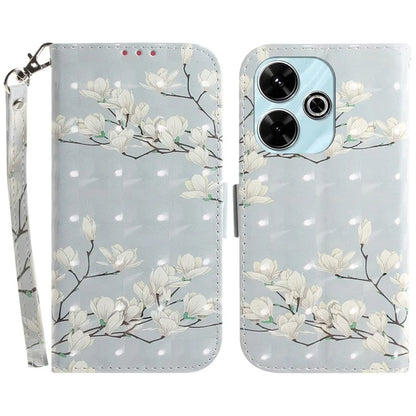 For Xiaomi Redmi 13 5G / 13 4G / Poco M6 4G Case Stylish Pattern Leather Wallet Stand Phone Cover