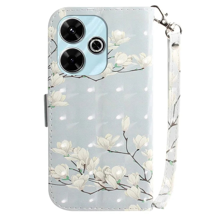 For Xiaomi Redmi 13 5G / 13 4G / Poco M6 4G Case Stylish Pattern Leather Wallet Stand Phone Cover
