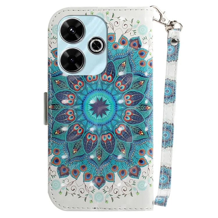 For Xiaomi Redmi 13 5G / 13 4G / Poco M6 4G Case Stylish Pattern Leather Wallet Stand Phone Cover