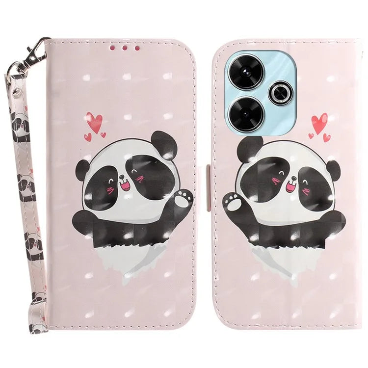 For Xiaomi Redmi 13 5G / 13 4G / Poco M6 4G Case Stylish Pattern Leather Wallet Stand Phone Cover