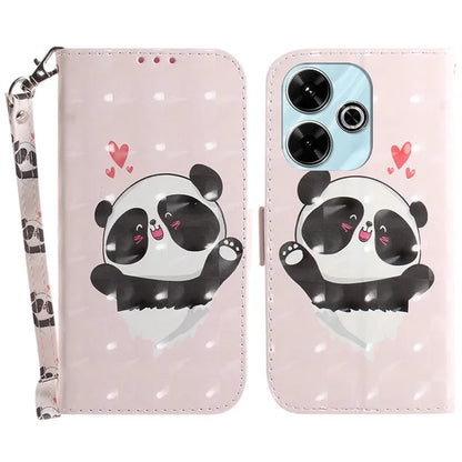 For Xiaomi Redmi 13 5G / 13 4G / Poco M6 4G Case Stylish Pattern Leather Wallet Stand Phone Cover