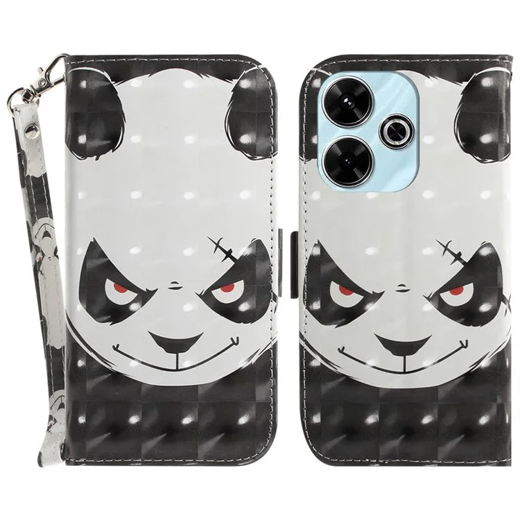 For Xiaomi Redmi 13 5G / 13 4G / Poco M6 4G Case Stylish Pattern Leather Wallet Stand Phone Cover