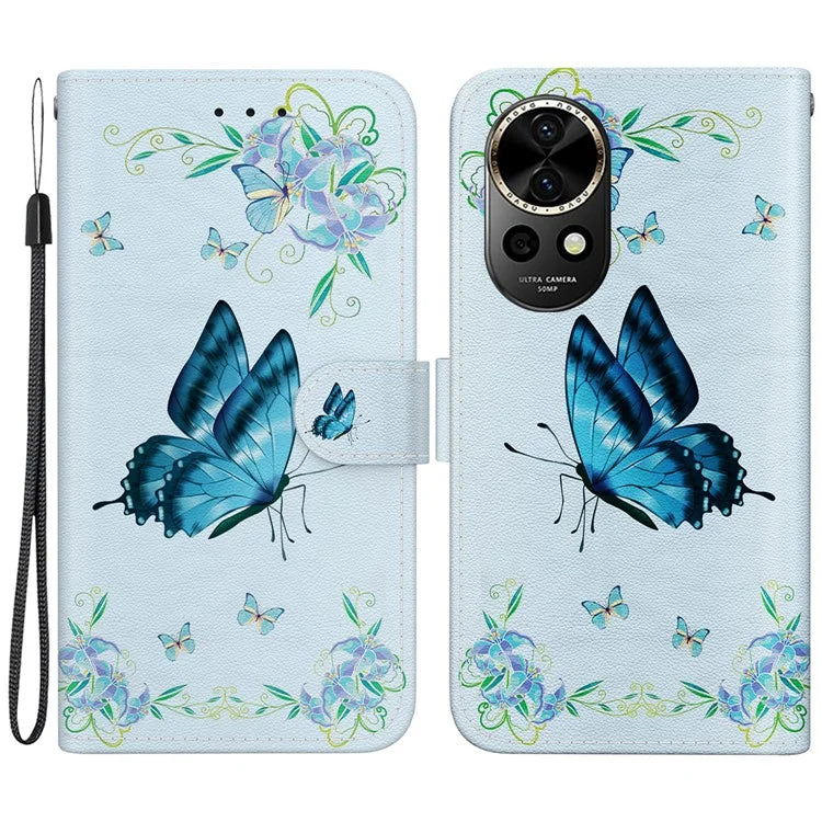 For Huawei nova 12 5G Case Pattern Print PU Leather Wallet Phone Cover