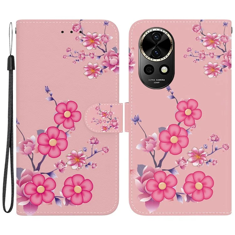 For Huawei nova 12 5G Case Pattern Print PU Leather Wallet Phone Cover