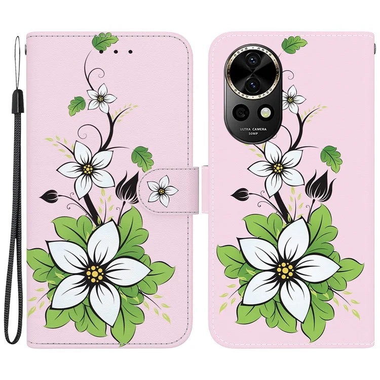 For Huawei nova 12 5G Case Pattern Print PU Leather Wallet Phone Cover