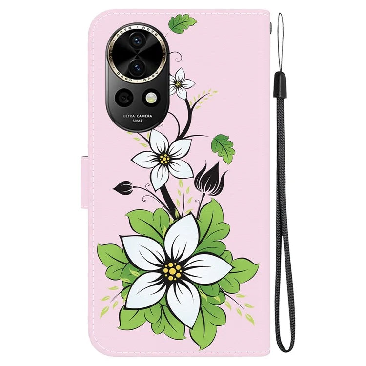 For Huawei nova 12 5G Case Pattern Print PU Leather Wallet Phone Cover