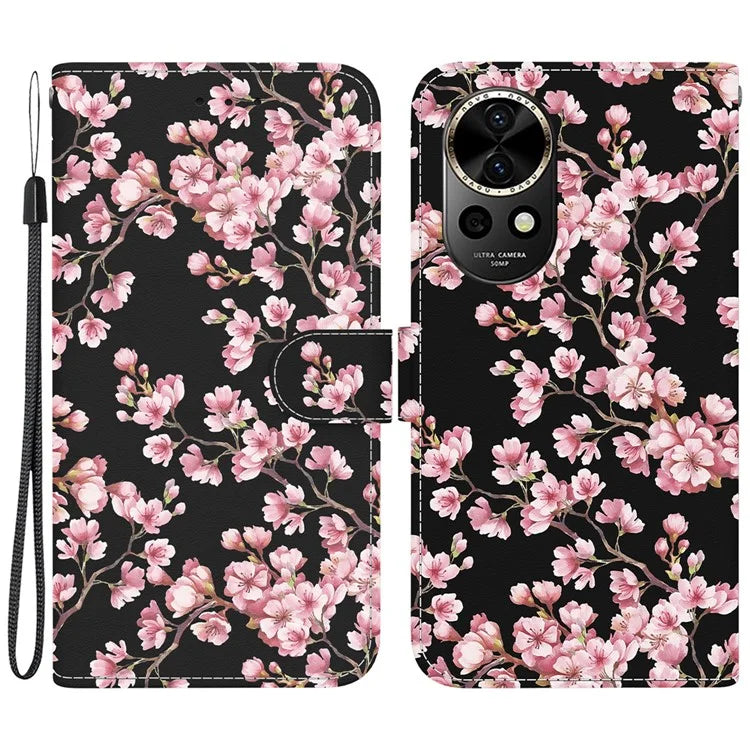 For Huawei nova 12 5G Case Pattern Print PU Leather Wallet Phone Cover