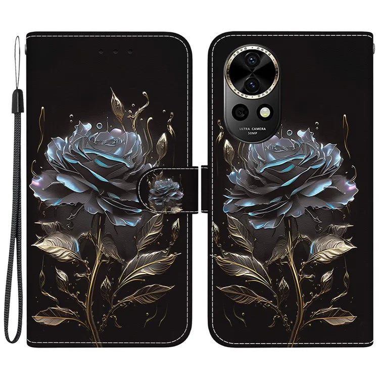 For Huawei nova 12 5G Case Pattern Print PU Leather Wallet Phone Cover