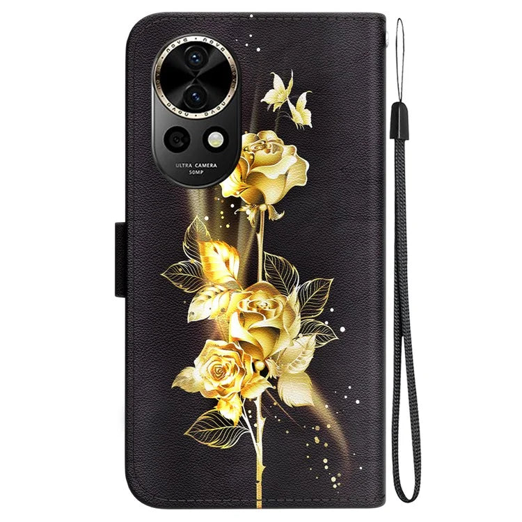 For Huawei nova 12 5G Case Pattern Print PU Leather Wallet Phone Cover