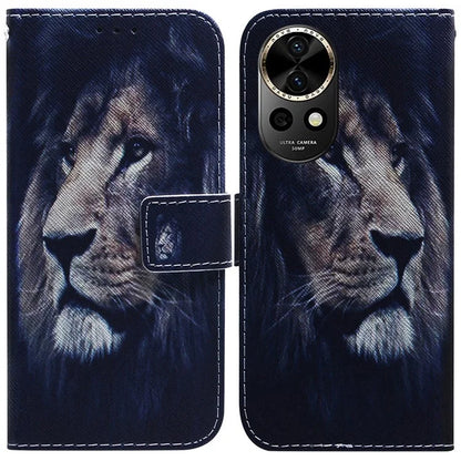 For Huawei nova 12 5G Leather Case Pattern Print Wallet Phone Cover