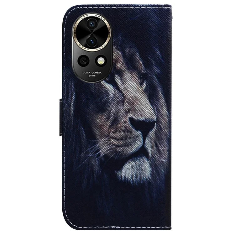 For Huawei nova 12 5G Leather Case Pattern Print Wallet Phone Cover