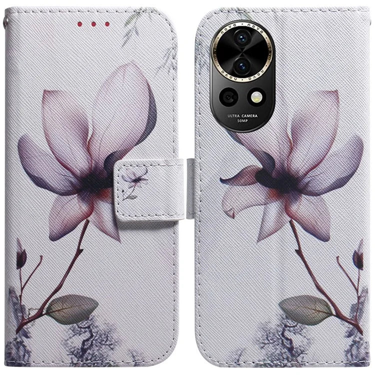 For Huawei nova 12 5G Leather Case Pattern Print Wallet Phone Cover