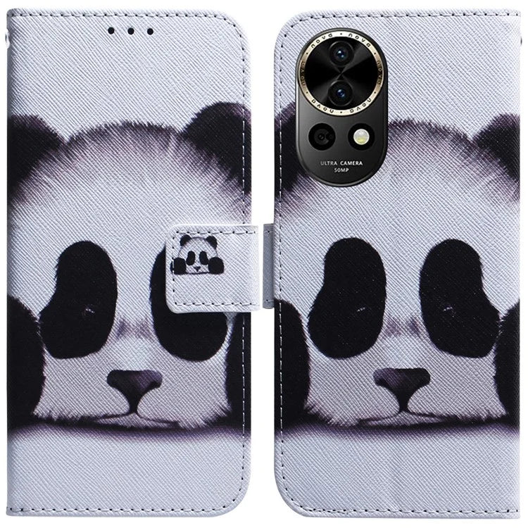 For Huawei nova 12 5G Leather Case Pattern Print Wallet Phone Cover