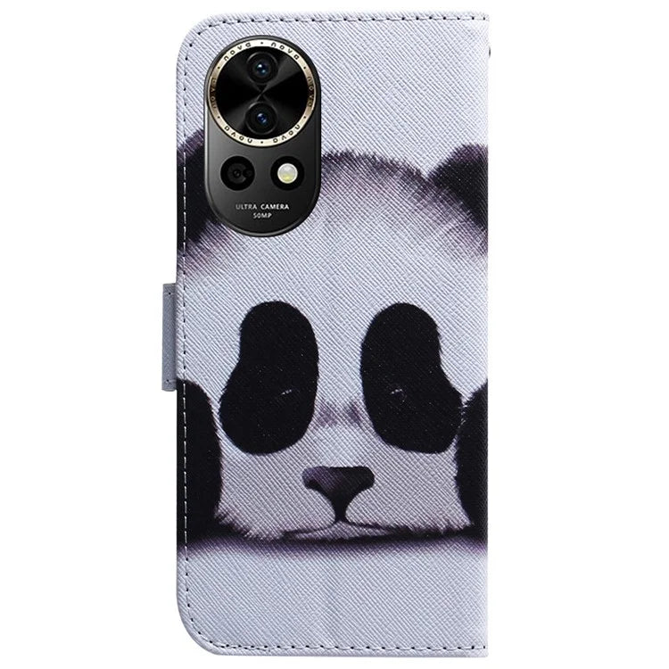 For Huawei nova 12 5G Leather Case Pattern Print Wallet Phone Cover