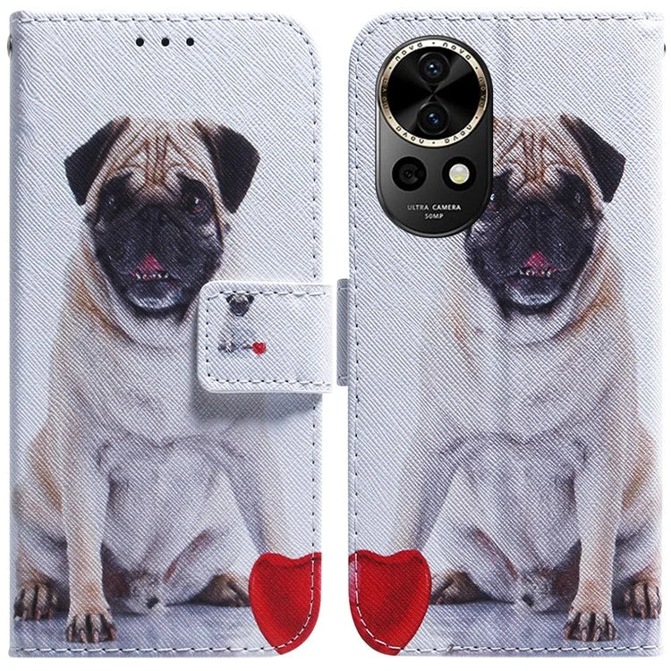 For Huawei nova 12 5G Leather Case Pattern Print Wallet Phone Cover