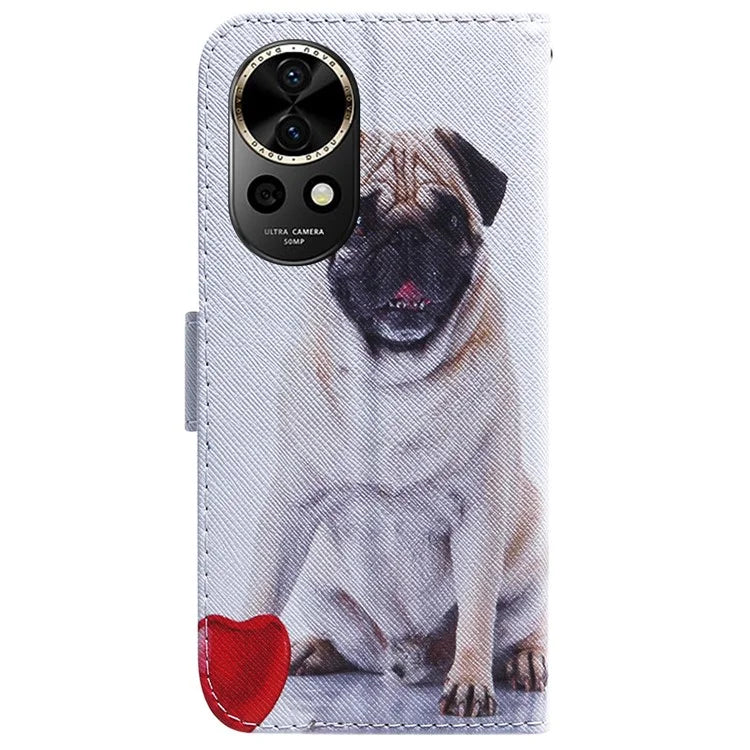 For Huawei nova 12 5G Leather Case Pattern Print Wallet Phone Cover