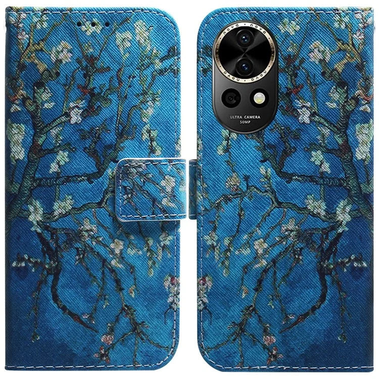 For Huawei nova 12 5G Leather Case Pattern Print Wallet Phone Cover
