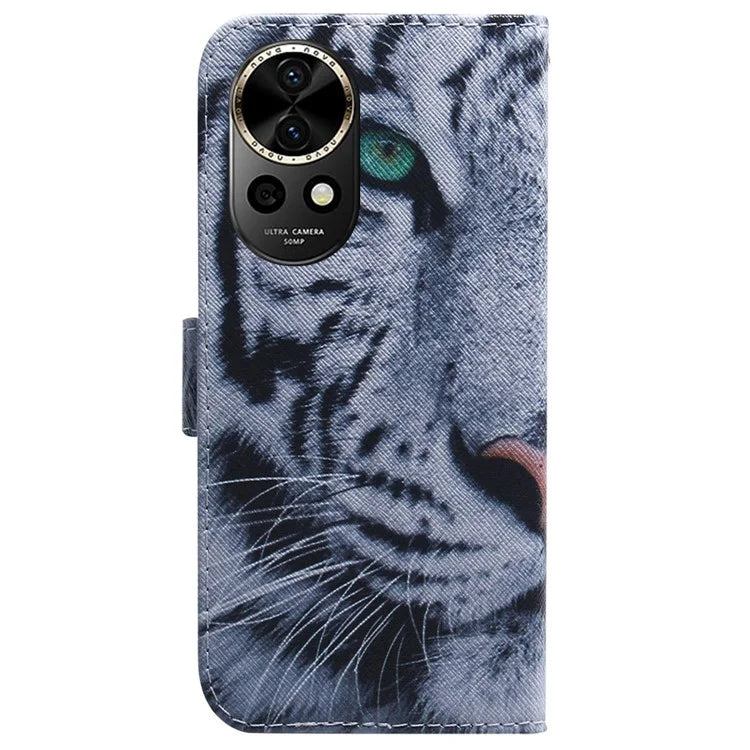 For Huawei nova 12 5G Leather Case Pattern Print Wallet Phone Cover