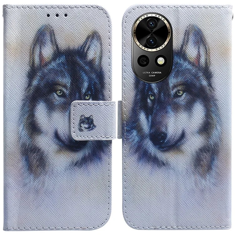 For Huawei nova 12 5G Leather Case Pattern Print Wallet Phone Cover