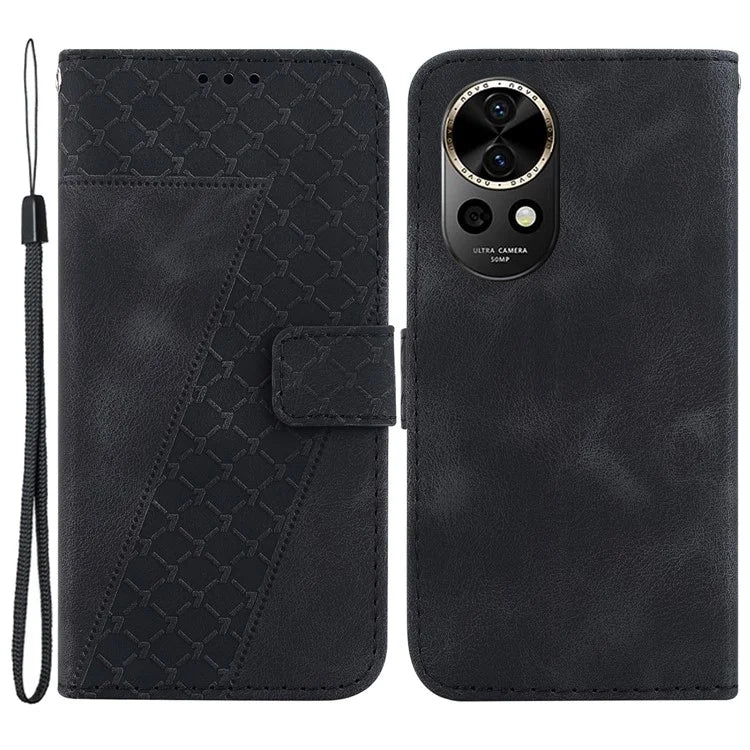 For Huawei nova 12 5G Wallet Case 7-Shaped Pattern Leather Phone Cover