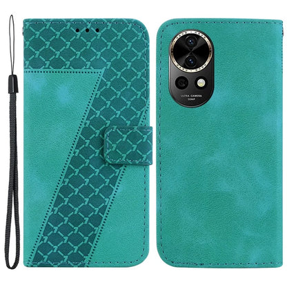 For Huawei nova 12 5G Wallet Case 7-Shaped Pattern Leather Phone Cover