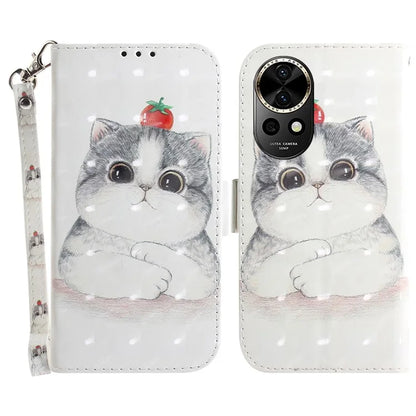 For Huawei nova 12 5G Wallet Case 3D Pattern Print Leather Phone Cover