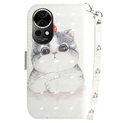 For Huawei nova 12 5G Wallet Case 3D Pattern Print Leather Phone Cover
