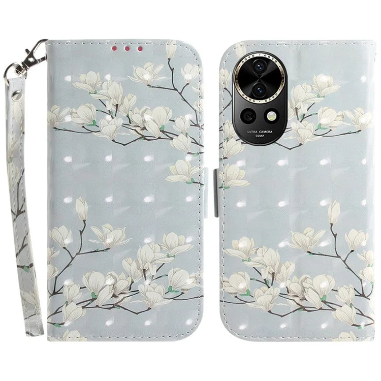 For Huawei nova 12 5G Wallet Case 3D Pattern Print Leather Phone Cover