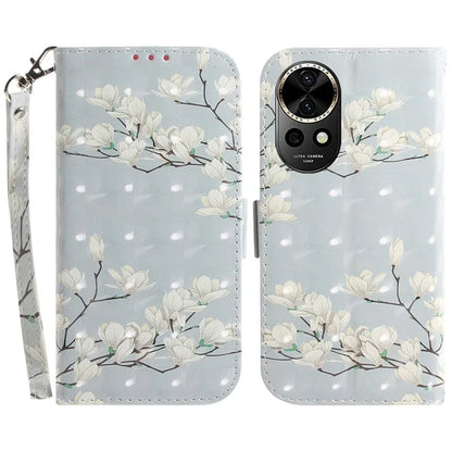 For Huawei nova 12 5G Wallet Case 3D Pattern Print Leather Phone Cover
