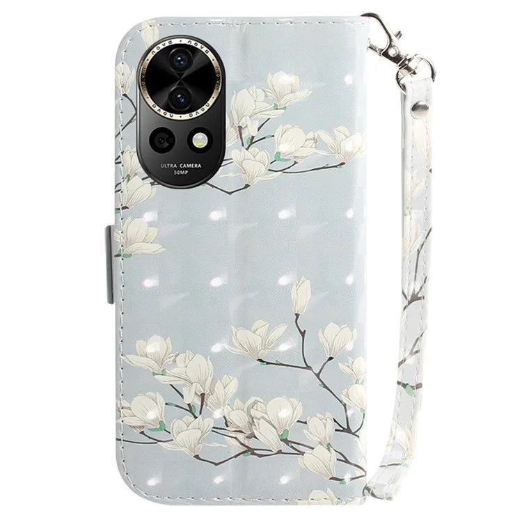 For Huawei nova 12 5G Wallet Case 3D Pattern Print Leather Phone Cover