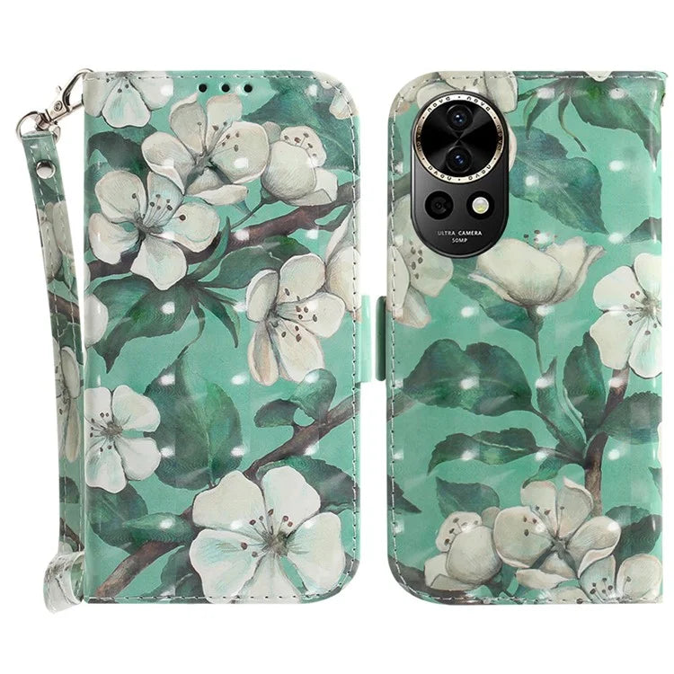 For Huawei nova 12 5G Wallet Case 3D Pattern Print Leather Phone Cover