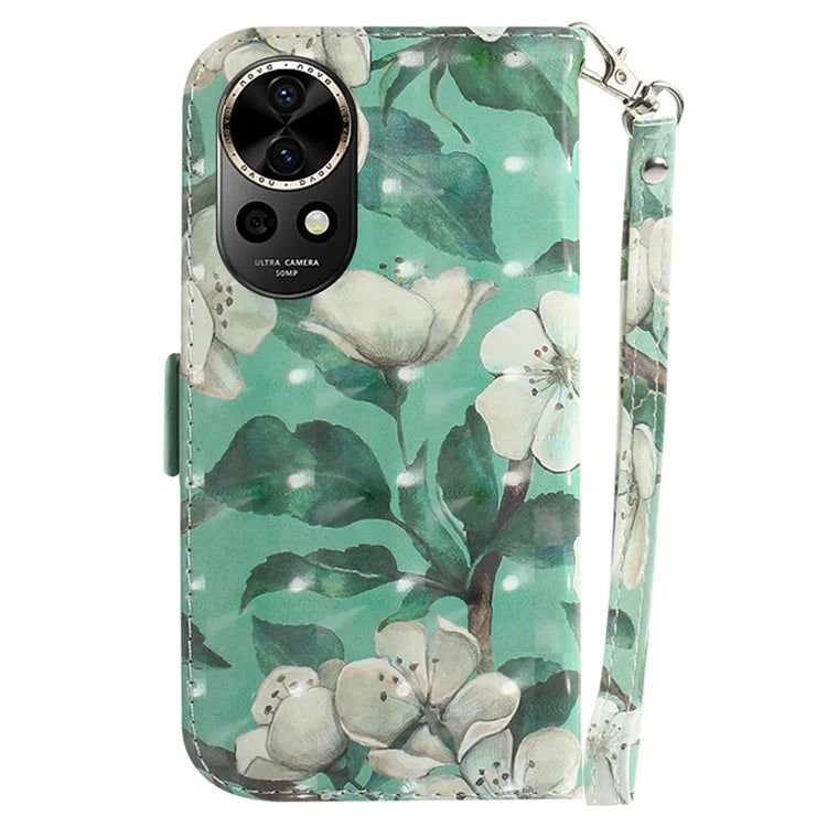 For Huawei nova 12 5G Wallet Case 3D Pattern Print Leather Phone Cover