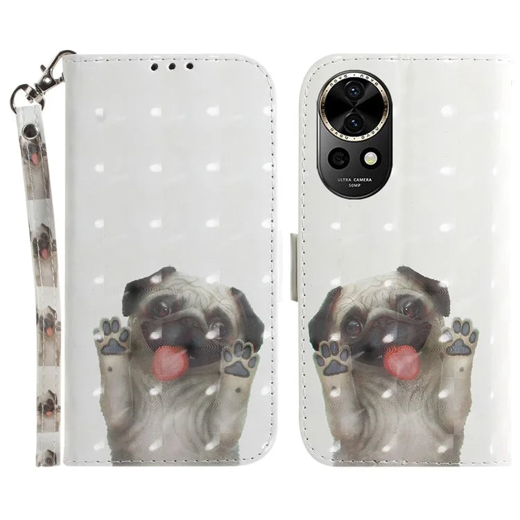 For Huawei nova 12 5G Wallet Case 3D Pattern Print Leather Phone Cover