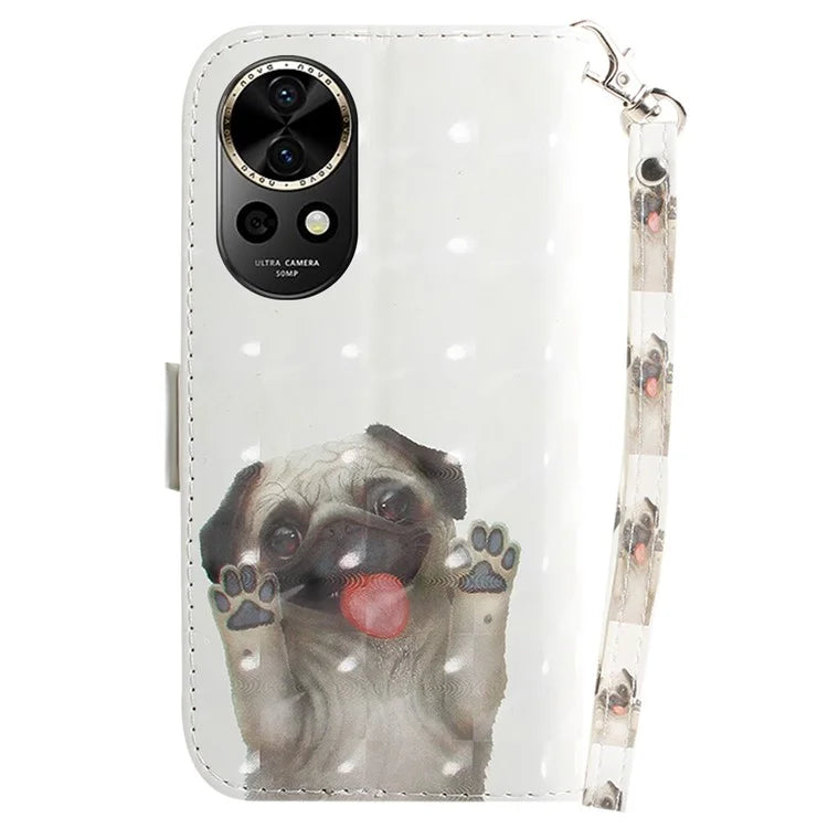 For Huawei nova 12 5G Wallet Case 3D Pattern Print Leather Phone Cover