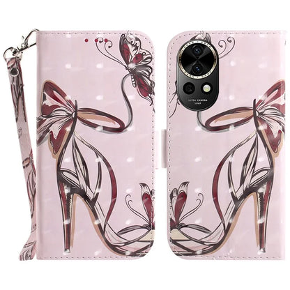 For Huawei nova 12 5G Wallet Case 3D Pattern Print Leather Phone Cover