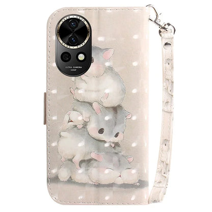 For Huawei nova 12 5G Wallet Case 3D Pattern Print Leather Phone Cover