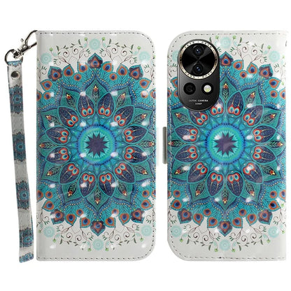 For Huawei nova 12 5G Wallet Case 3D Pattern Print Leather Phone Cover
