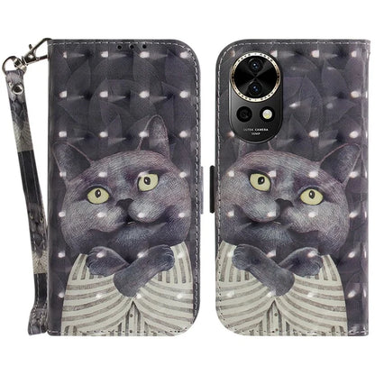 For Huawei nova 12 5G Wallet Case 3D Pattern Print Leather Phone Cover