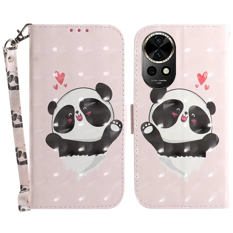 For Huawei nova 12 5G Wallet Case 3D Pattern Print Leather Phone Cover