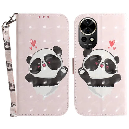 For Huawei nova 12 5G Wallet Case 3D Pattern Print Leather Phone Cover